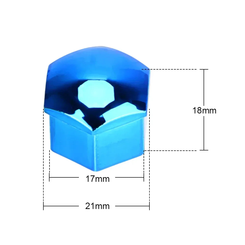 20PCS Car Wheel Nut Caps – Anti-Rust Tire Bolt Covers, 17/19/21mm Hub Protection & Exterior Decoration