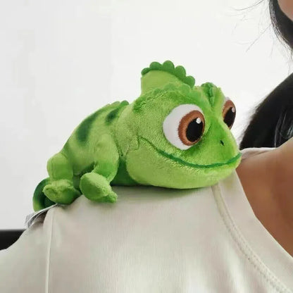 15cm Cute Chameleon Shoulder Plush - Creative Stuffed Lizard Doll, Clothing Accessory & Birthday Gift