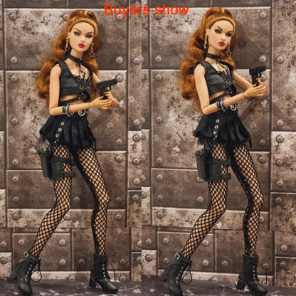 20 Styles 1/6 Doll Mini Fishnet Tights – Silk Stockings, Elastic Leggings, Panty Hose & Socks for 30cm Dolls
