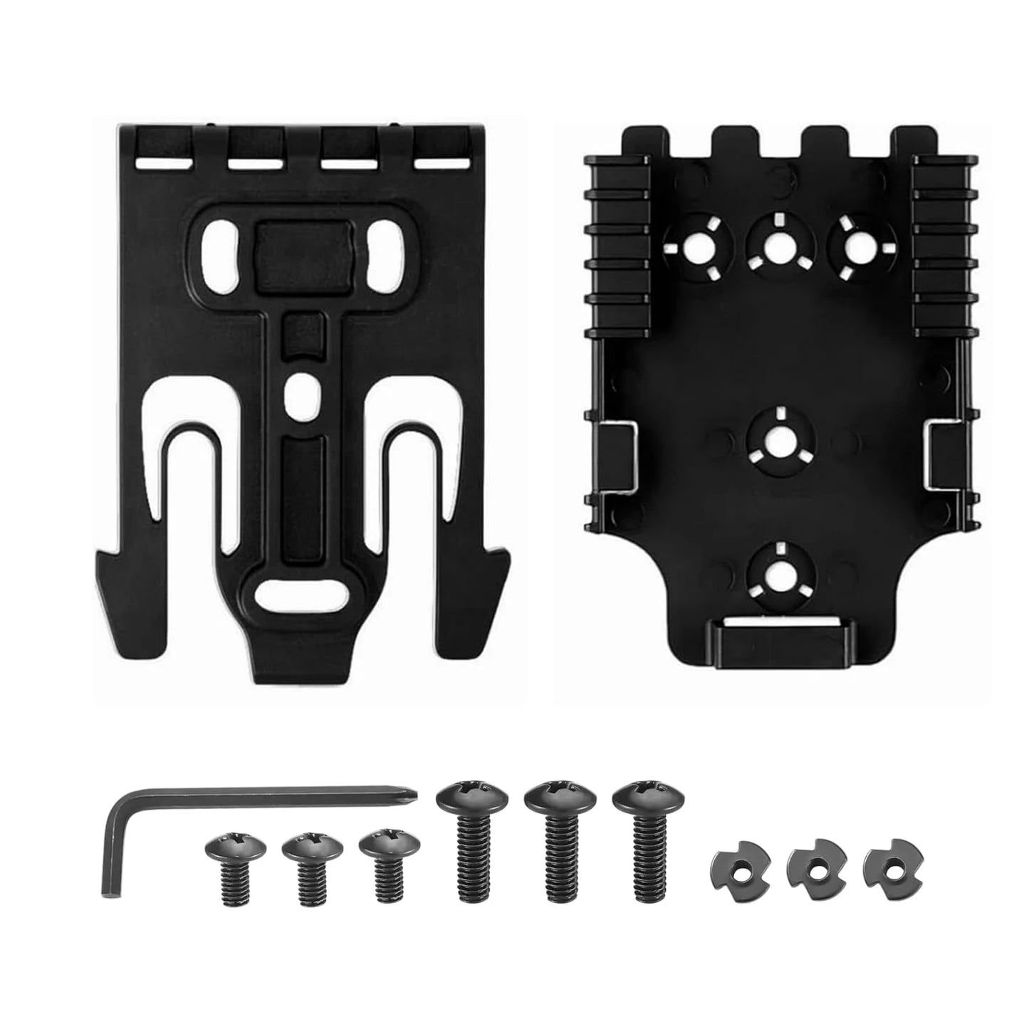 Tactical QLS Locking System Kit - QLS 19 Receiver & QLS 22 Fork Adapter for Pistol Holsters, Belts, Shooting & Airsoft Gear