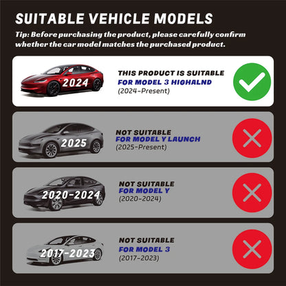 Tesla Model 3 Highland 2024 Lower Bumper Mesh — Anti-Insect & Dust-Proof Vent Grille Cover, Front Protection