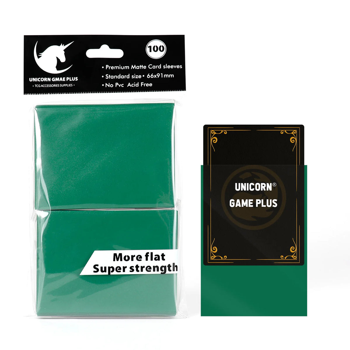 100PCS 66x91mm Matte Card Sleeves - Standard TCG Trading Card Protectors for Tarot & Board Games
