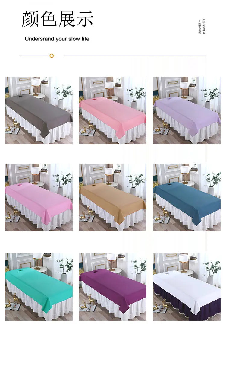 Waterproof Oilproof Beauty Salon Bed Sheets – Skin-Friendly Spa Massage Table Covers for Salon & Barbershop