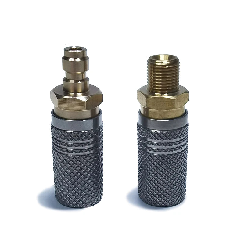 Extended Air HPA Quick Release Adapter Socket – 1/8 BSPP (G1/8) 8mm Male Nipple for Fast Disconnect   2/2