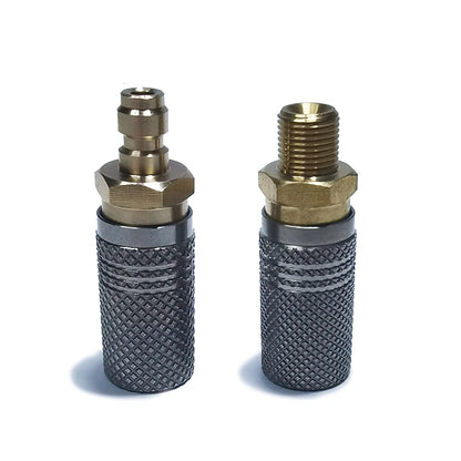 Extended Air HPA Quick Release Adapter Socket – 1/8 BSPP (G1/8) 8mm Male Nipple for Fast Disconnect   2/2