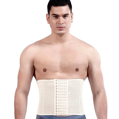 Men Slimming Waist Trainer Belt – Body Shaper Corset for Abdomen & Belly Control Fitness Compression Shapewear Tummy Trimmer Belt