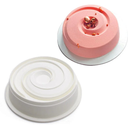 Round Corrugated Big Flower Silicone Mousse Cake Mold – Taiji French Dessert Baking & Chocolate Pudding Tool