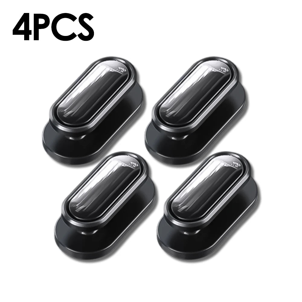 Car Invisible Small Hooks – Carbon Fiber Self-Adhesive Dashboard Wall Hook for USB Cable, Headphones, Keys, Car Interior Organizer