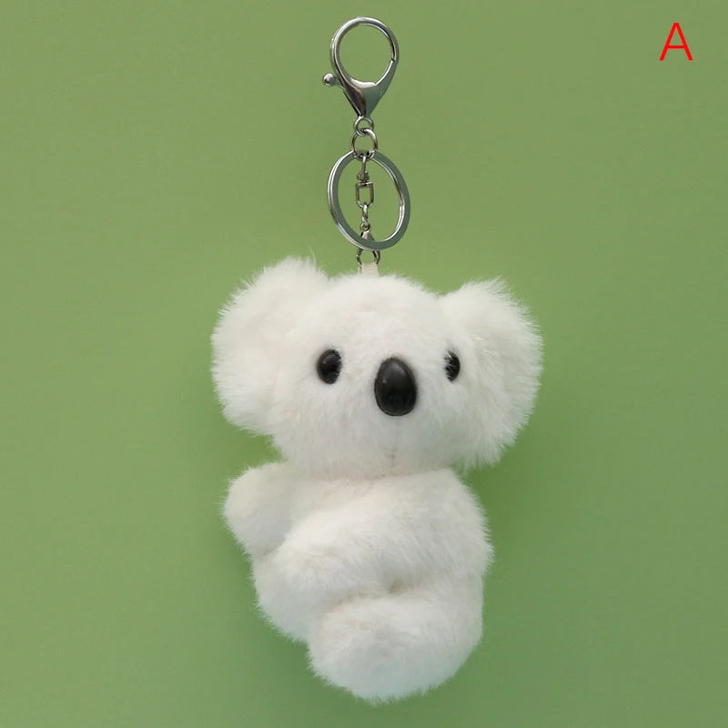 Cute Koala Plush Keychain – Soft Toy Keyring, Bag Pendant, DIY Jewelry Accessory, Novelty Gift Charm for Women