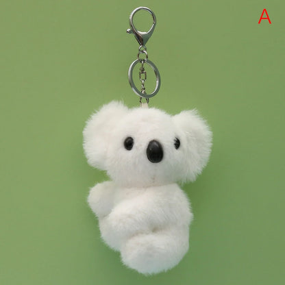 Cute Koala Plush Keychain – Soft Toy Keyring, Bag Pendant, DIY Jewelry Accessory, Novelty Gift Charm for Women