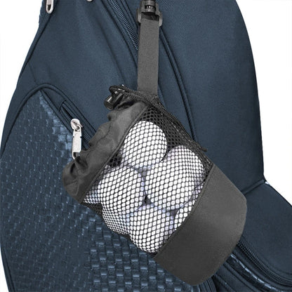 Multipurpose Golf Ball Organizer – 20 Ball Drawstring Pouch, Portable Nylon Mesh Holder for Fitness & Sports