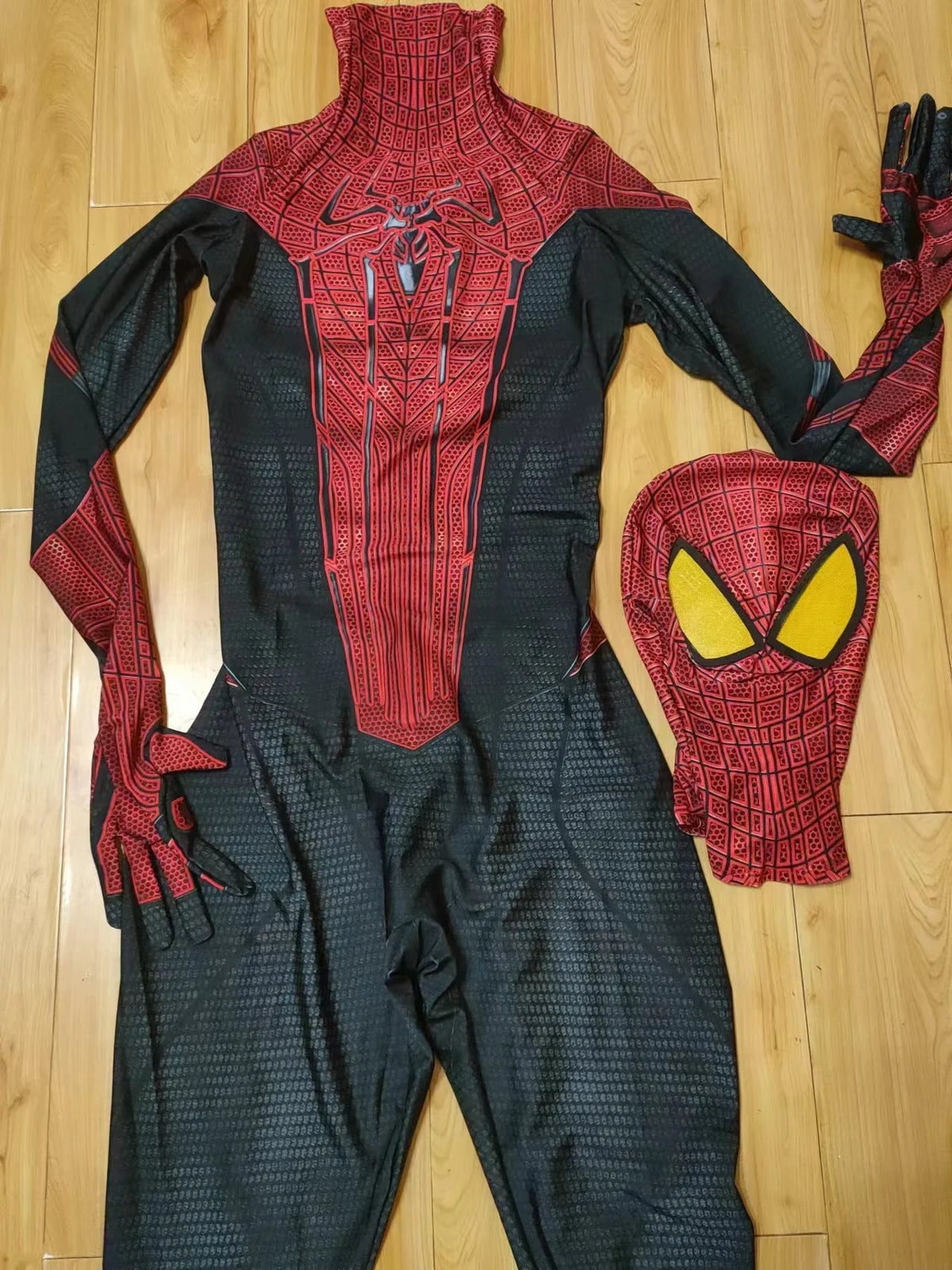 TASM1 Superhero Cosplay Bodysuit - Spandex Zentai Halloween Costume for Men