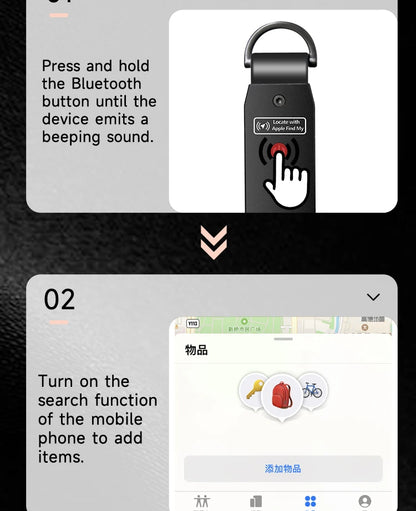 Key Organizer with Apple Find My — Built-In AirTag Holder, Holds 2–6 Keys, Car Keychain GPS Tracker (iOS Only)