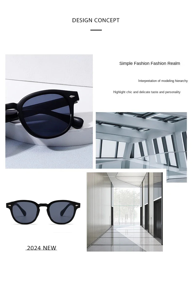 Vintage Rectangle Sunglasses – Luxury Designer Square Sun Glasses for Men & Women