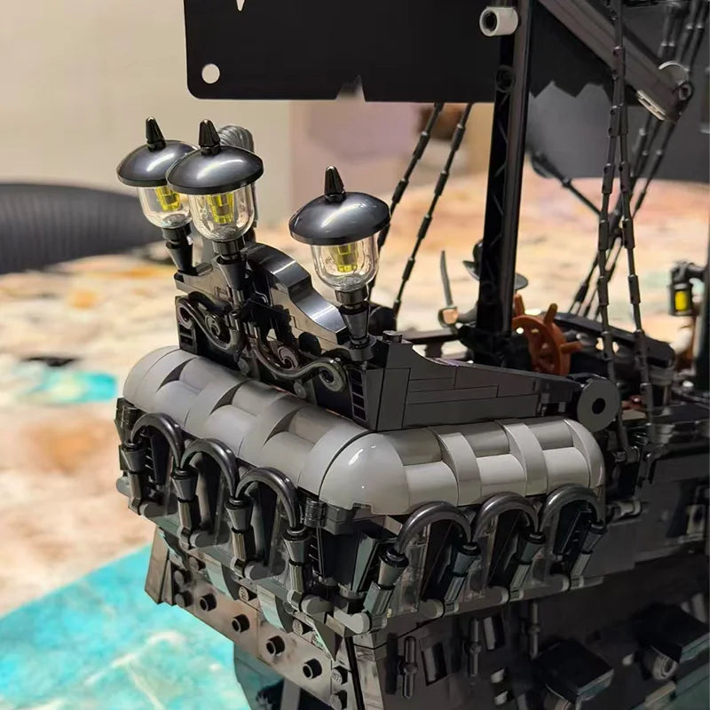 2025 MOC 2862PCS Black Pearl Pirate Ship Building Blocks — Sailboat Model Toy | Kids Birthday Gift