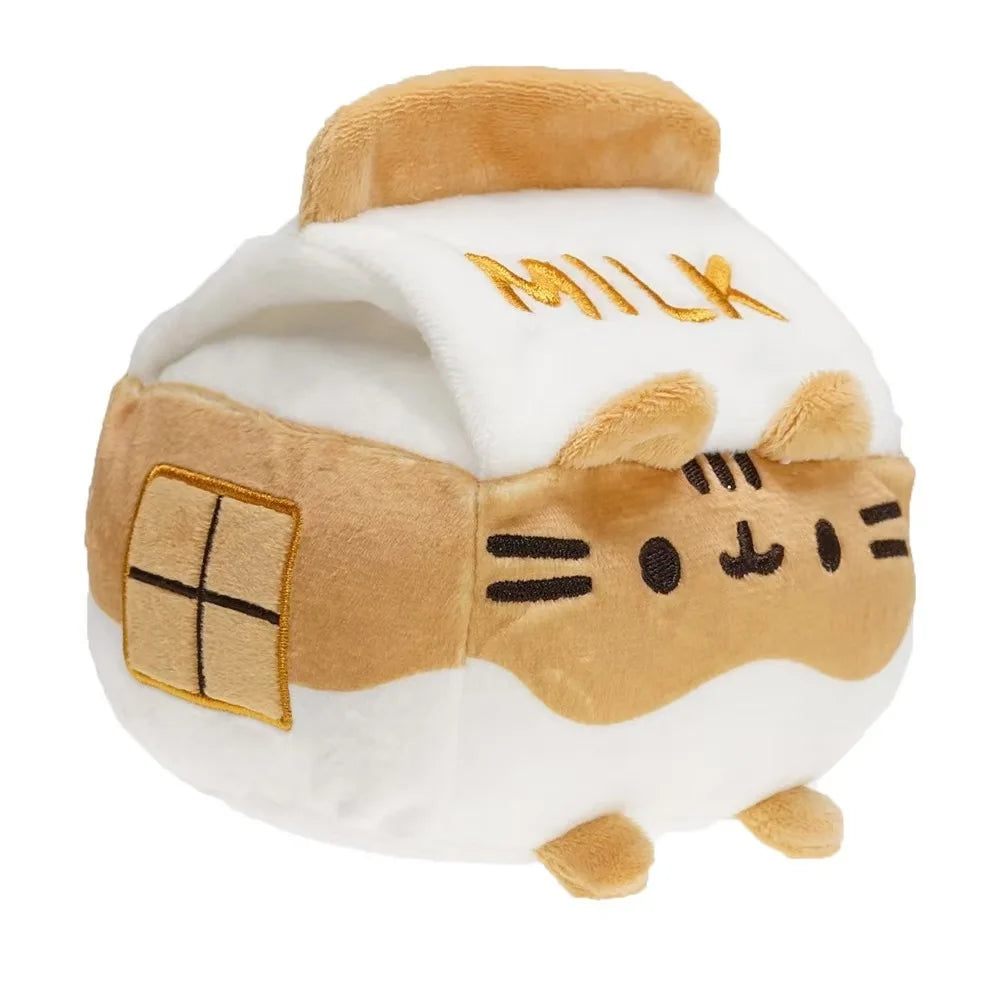 Cute Simulated Cat Plush Doll - 2026 Anime-Inspired Soft Stuffed Toy for Tabletop, Bedroom, and Home Decor