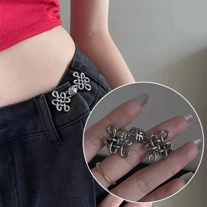 Knot Waist Buckle - Detachable Non-Sew Waist Tightening Accessory