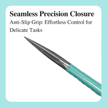 DIYDAY Anti-Slip Tweezers — High-Density Fiber Tip for Eyelash Extensions & Eyebrow Precision Beauty Tools
