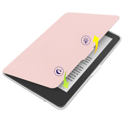 Kobo Clara 2E Case with Screen Protector — 6" Auto Sleep Leather Magnetic Cover & Transparent Acrylic Funda