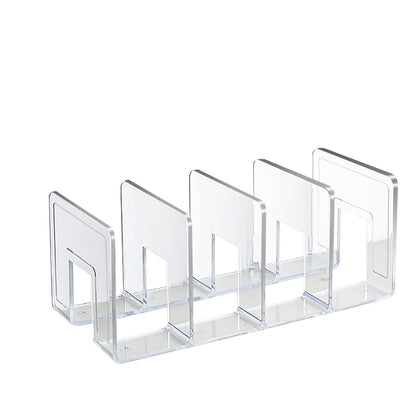 Clear Acrylic Handbag Storage Rack: Women's Divider Organizer for Luxury Bags and Books - Stylish Display Cabinet and Partition