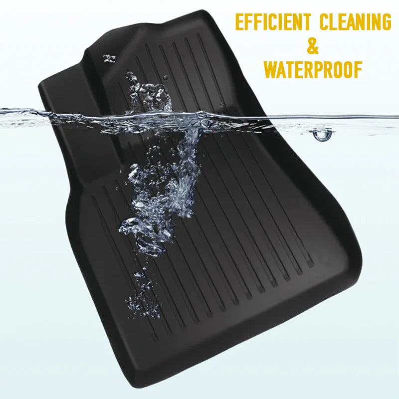 Tesla Model Y 2025+ Juniper TPE Floor Mats – Waterproof Anti-Slip Full Set Car Accessories