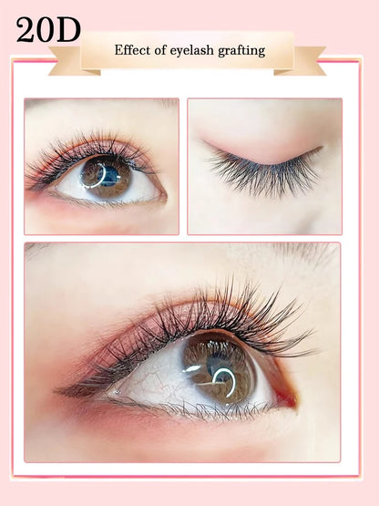 Individual Cluster Lashes – 20-100D Natural Look DIY Eyelash Extensions, 280pcs Mixed Tray Volume Lashes