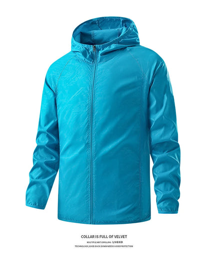 LNGXO Waterproof Hiking Jackets – Sun Protection, Windbreaker, Camping & Climbing Rain Coat, Unisex Portable Outdoor Wear