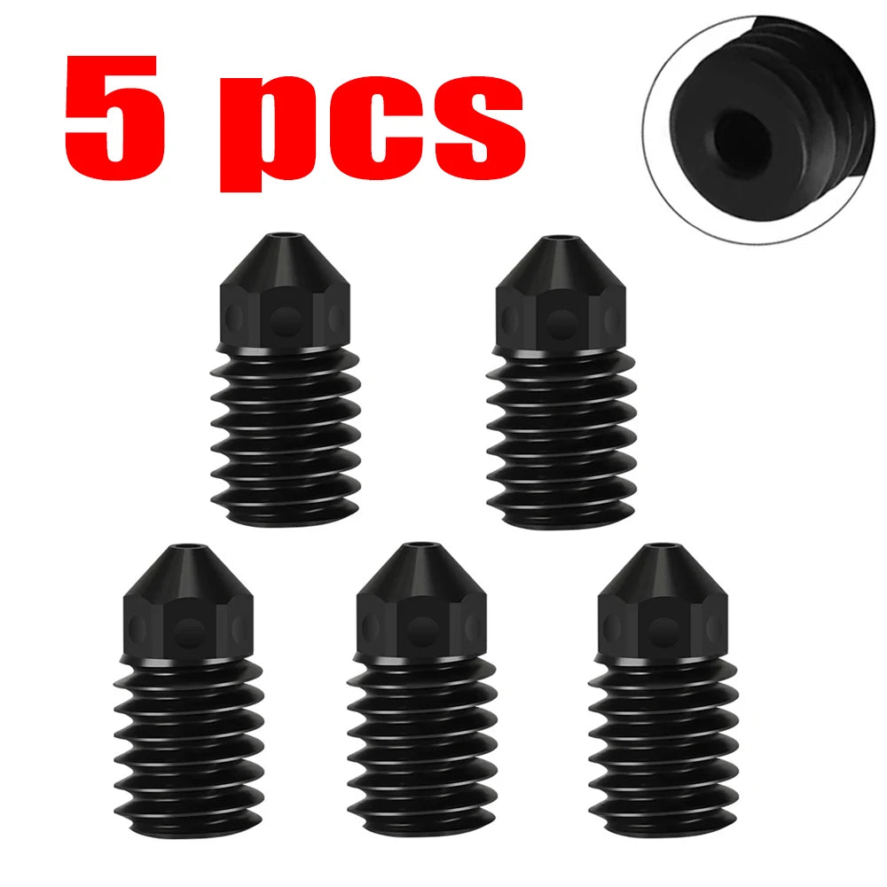 Bambu Lab A1 Mini Hotend Kit – 0.2/0.4/0.6/0.8mm Hardened Steel Nozzle for A1 3D Printer