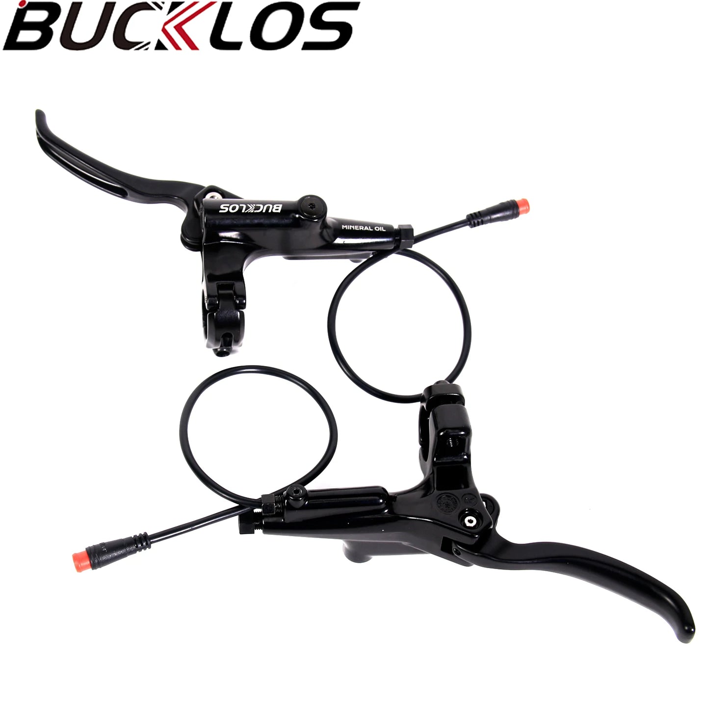 BUCKLOS HD-E735 E-Bike Hydraulic Brake – 4-Piston 1150mm/1950mm Power-Off Brake for MTB, Scooter & Bicycle Parts