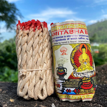 40Pcs Handmade Nepal Rope Aromatherapy - White Sage, Cedar & Sandalwood Burning Fragrance for Yoga & Meditation