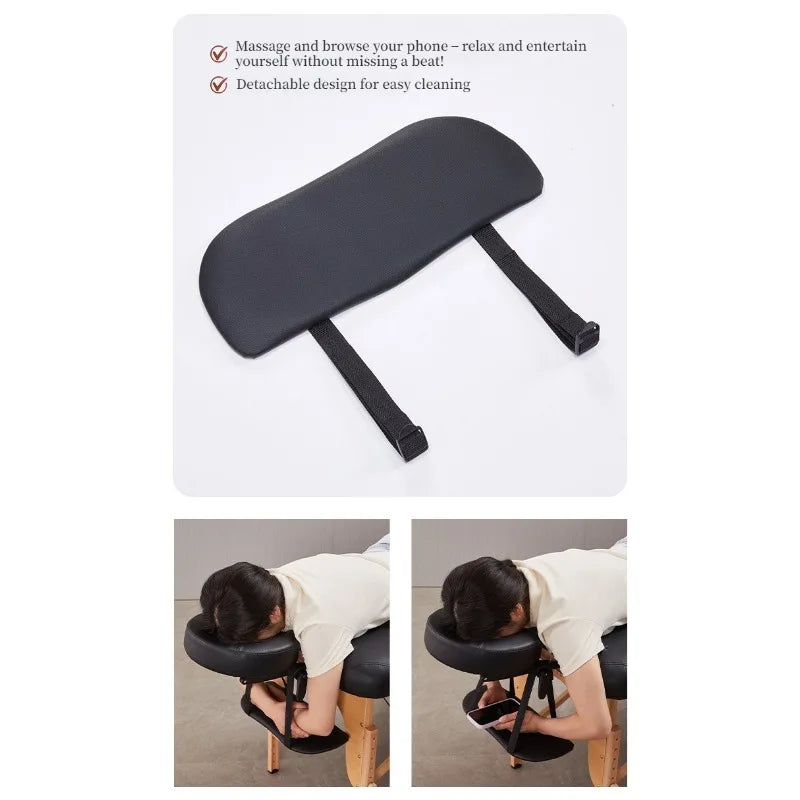 Adjustable Cervical Neck Massager Headrest - Ergonomic Portable Massage Device for Home, Salon, Spa & Travel