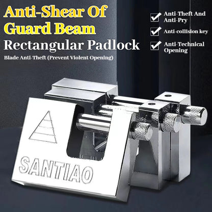 Multifunctional Keyed Padlock – Waterproof, Anti-Rust, Anti-Theft Door & Window Lock with 3 Keys