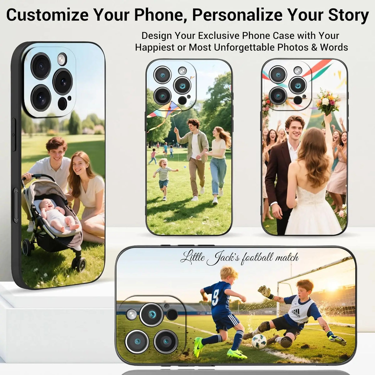 Custom Matte iPhone Case - Personalized Photo Soft Cover for iPhone 7 to 17 Pro Max, Plus & Mini