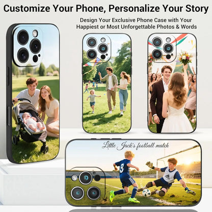 Custom Matte iPhone Case - Personalized Photo Soft Cover for iPhone 7 to 17 Pro Max, Plus & Mini