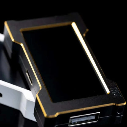 HM&WINS Co-Branded Luminous Gold HUB & Aviation Cable – Trendy Gaming Desk Setup Accessory
