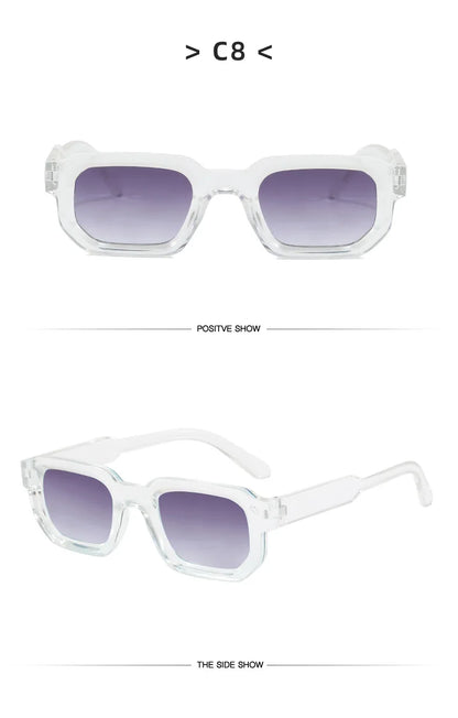 Vintage Rectangle Sunglasses for Men & Women – Retro UV400 Luxury Brand Design Eyewear