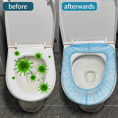 Disposable Toilet Seat Covers - Portable Waterproof Travel Toilet Seat Pads for Safe Bathroom Hygiene Accessories