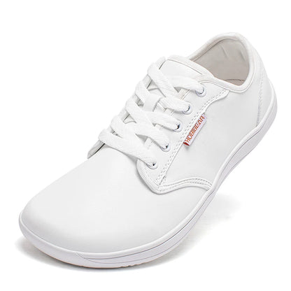 HOBIBEAR Unisex Wide Barefoot Shoes – Zero Drop Minimalist Sneakers for Men & Women, Artificial Leather Trail Walking Shoes