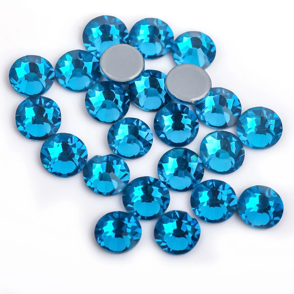 Premium Hot Fix Rhinestones – High Quality Glass Crystal Flatback Iron-On Glitter Rhinestones for Clothing & Crafts