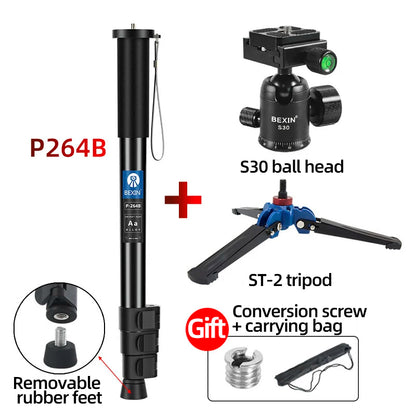 BEXIN Lightweight Aluminum Camera Monopod - DSLR Tripod Mount Adapter Support for Nikon Sony Cameras