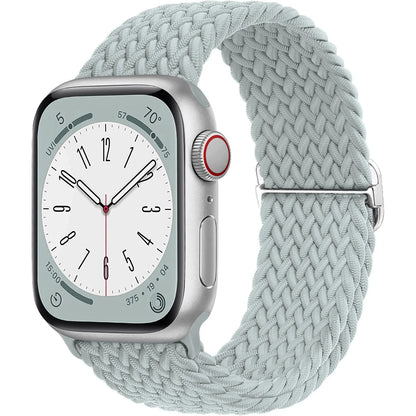 Braided Solo Loop Apple Watch Band – Stretch Nylon Bracelet Strap for Series SE, 6–11 & Ultra 2 (40mm–49mm) Adjustable Correa
