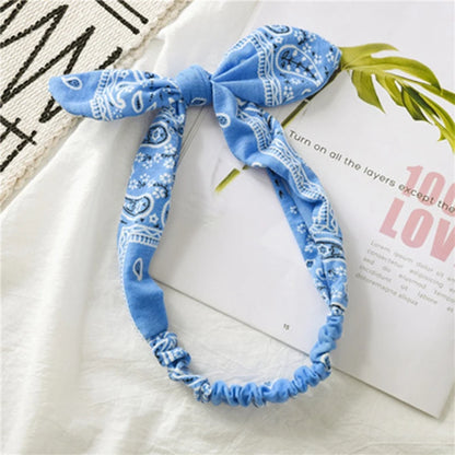 Vintage Boho Suede Headbands for Women – Soft Solid Print Cross Knot Elastic Hairbands & Bandanas for Girls