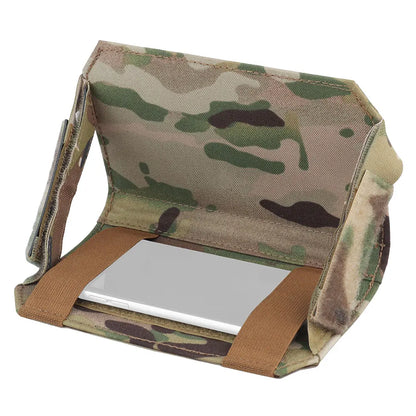 Tactical Admin Phone Pouch MOLLE – Military Hunting Vest Front Panel Map Holder & Utility Carrier Bag for Outdoor Navigation