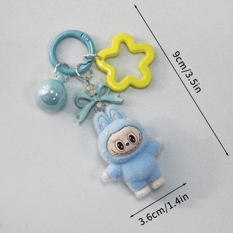 Kawaii Plush Keychain – Cute Aesthetic Bag Charm for Women, Wedding & Party Gifts