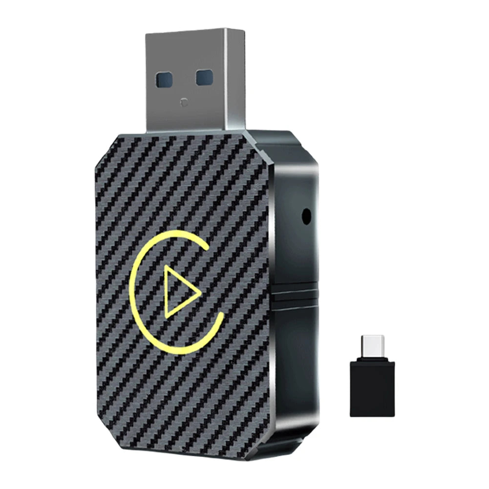 2-in-1 Wireless CarPlay & Android Auto Adapter — WiFi & BT5.0 Smart Mini Dongle, Plug & Play Fast Connect