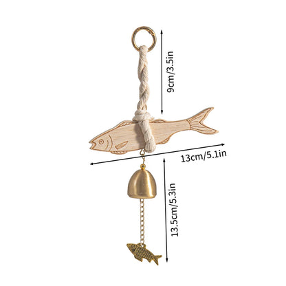 Wooden  Wind Chime Door Bell – Home & Room Decor, Front Door Reminder Bell