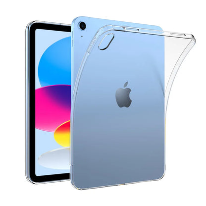 Ultra-Thin Transparent iPad Case - Soft Silicone Protective Cover for iPad A16, 10th Gen, Air 4/5 & Pro 11" Models