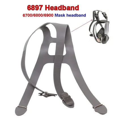 6897 Replacement Headband Strap for 3M 6700/6800/6900 Respirator Mask – Durable Rubber