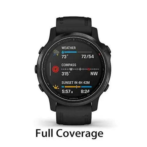 Tempered Glass Screen Protector for Garmin Fenix 8 7 6 Series – HD Sapphire Film for 43mm, 47mm, 51mm Smartwatch