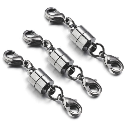 Magnetic Jewelry Clasps - Copper Double Lobster Clasp Connectors for DIY Bracelets & Jewelry Making